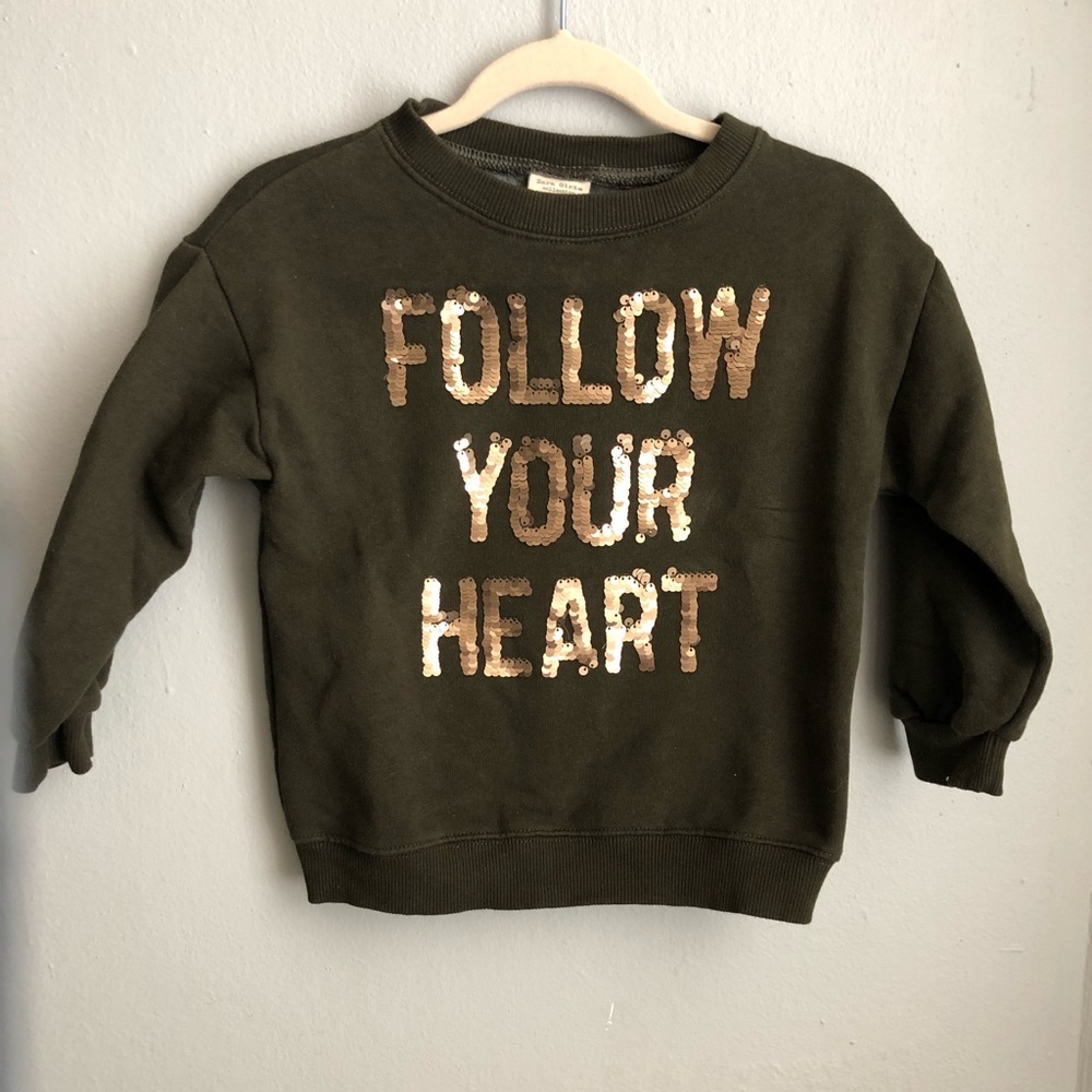 Army green sweatshirt